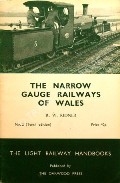 Book cover of The Narrow Gauge Railways of [North] Wales  by KIDNER, R.W. 